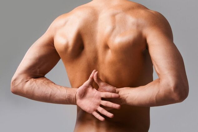 dor nas costas com osteocondrose lombar foto 1